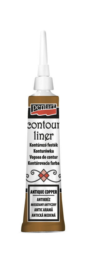 Pentart Contour Liner - Antique Copper 20ml