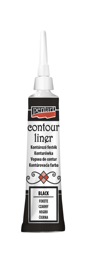 Pentart Contour Liner - Black 20ml