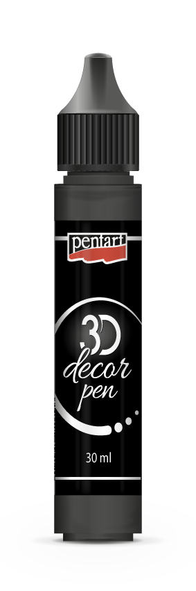 Pentart 3D Decor Pen - Black 30ml