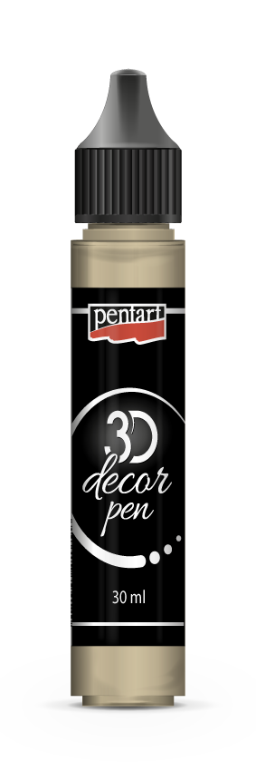 Pentart 3D Decor Pen - Silver 30ml