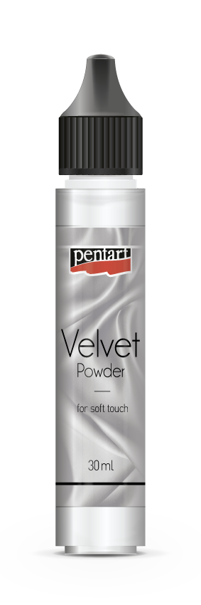 Pentart Velvet Powder - White 4g