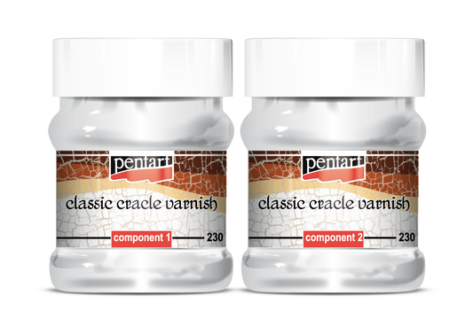 Pentart Classic Crackle Varnish - 2 part, 230ml